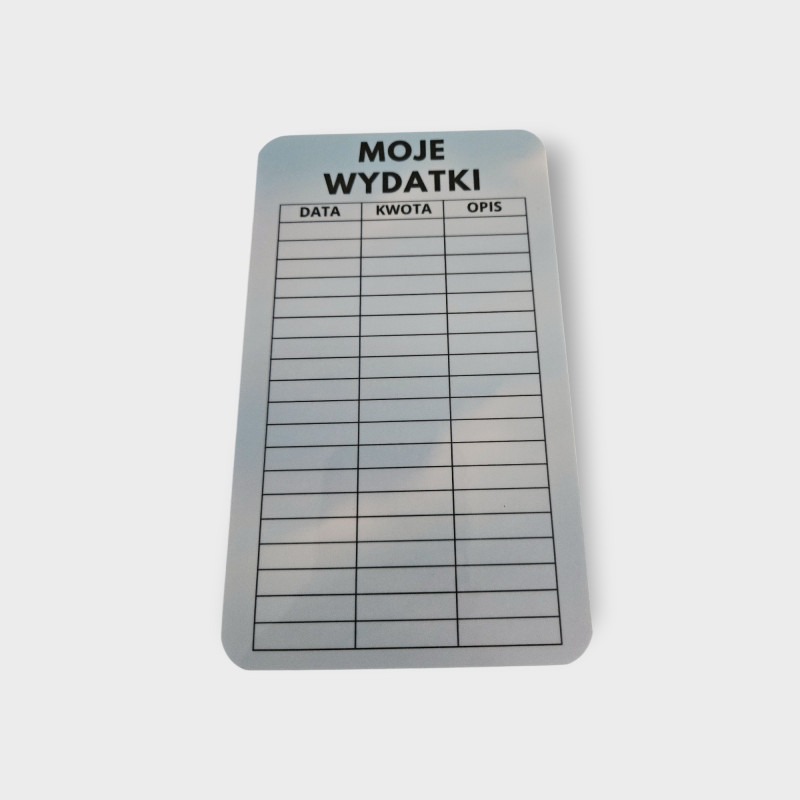 Karta "Moje Wydatki"