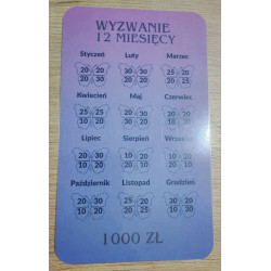 Wyzwanie 12 Miesięcy – Twój Roczny Plan Oszczędnościowy: 1000 ZŁ