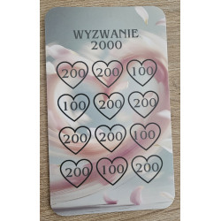 Karta Wyzwanie Oszczędnościowe – WYZWANIE 2000