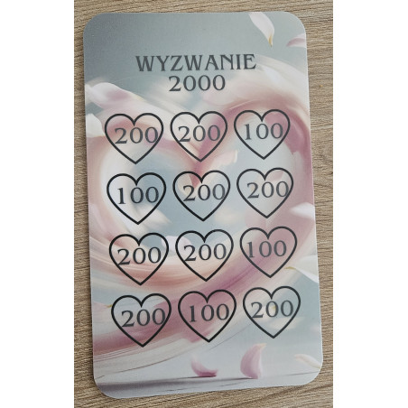 Karta Wyzwanie Oszczędnościowe – WYZWANIE 2000